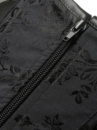 مشدات Steampunk من Overbust للسيدات مع سترة تتغاضى عن عرض التفاصيل -1