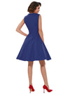 Girls Plaid High Waisted Dress Model View