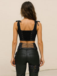 Gothic Thigh Holster Pouch Festival Fanny Pack Belt Back View