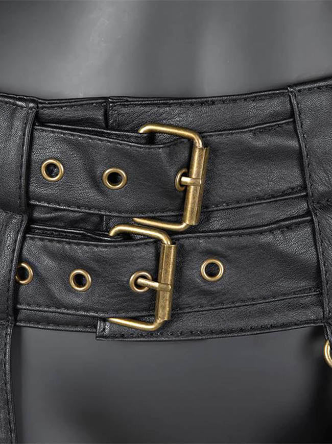 Punk Harness Waist Pouch Rave Accessories Detail View