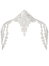 Charmian Women's Steampunk Victorian Chain Shoulder Wrap Cape Collar Choker White Main Image