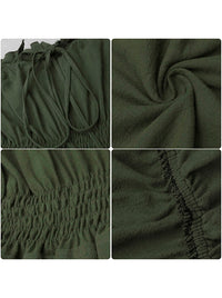 Women Ren Faire Peasant Chemise Dress Detail View