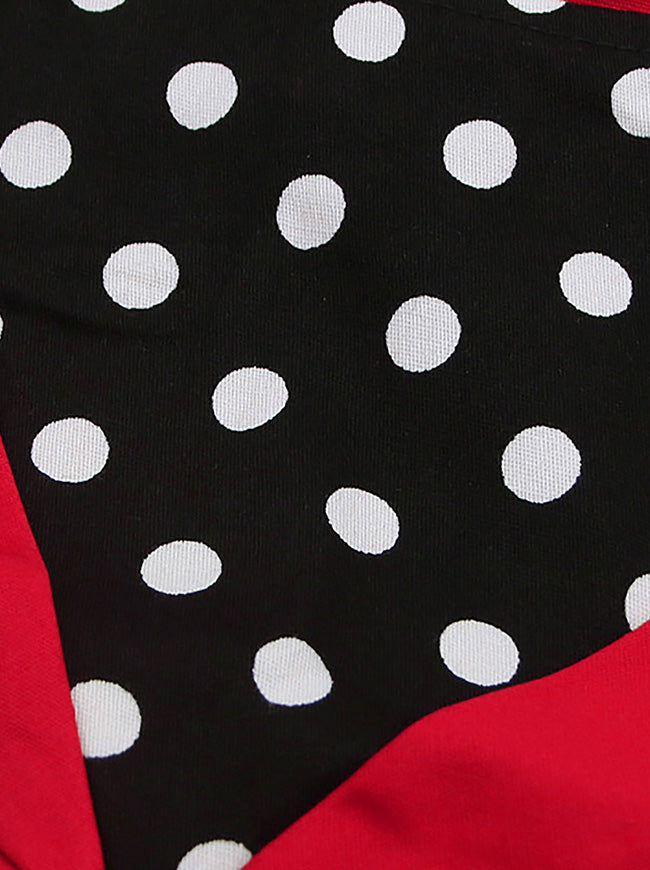 Retro Vintage Style Cocktail Party Swing Dress Detail View