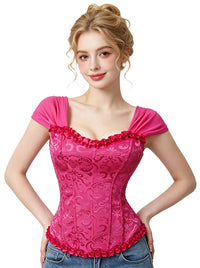 Corsé elegante de cuento de hadas renacentista para disfraces de Halloween (Vista del modelo)