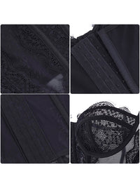 Clear Corset Lace Tops Clubbing Outfits Detail View