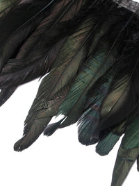 Pretty Gorgeous Black Lace Unisex Feather  Cloak Shawl Detail View