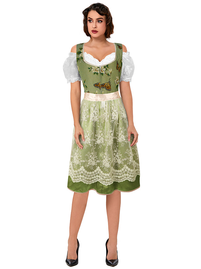 Oktoberfest Dress Bar Maid Costume Side View