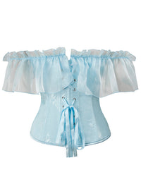 Cottagecore Off the Shoulder Corset Top Push Up Detail View