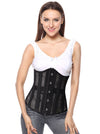 Mesh Spiral Steel Boned Lace Up Shapewear Weight Loss Underbust Corset