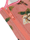 Vintage Floral Cami Boned Push Up Waist Cincher Overbust Corset Crop Top Detail View