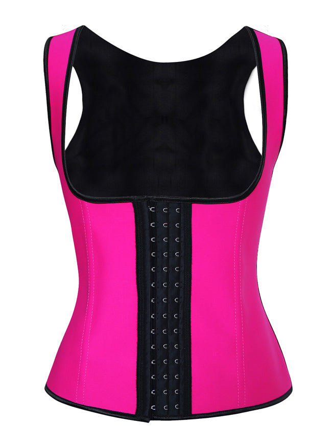 Latex Underbust Waist Training Cincher  Body Shaper Corset Vest
