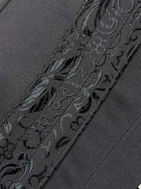 Classic Hourglass Tummy Control Jacquard Short Torso Underbust Corset Detail View