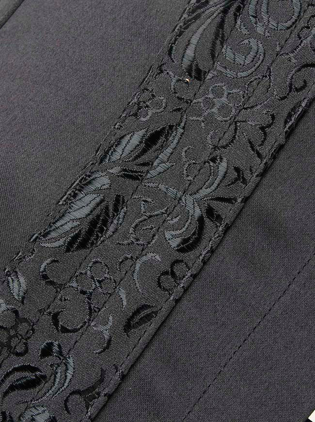 Classic Hourglass Tummy Control Jacquard Short Torso Underbust Corset Detail View