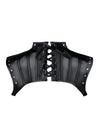 Steampunk Accessories Shrug Halloween Gothic Vintage Black Corset Shrugs Back View