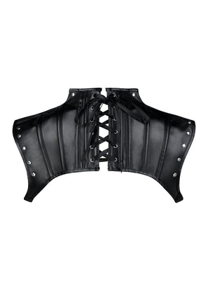 Steampunk-accessoires Bolero Halloween Gothic Vintage zwart korset haalt de achteraanzicht op