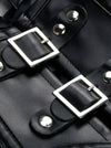 Punkjassen voor dames Gothic kledingaccessoires Zwart Steampunk schouderophalen Detailweergave