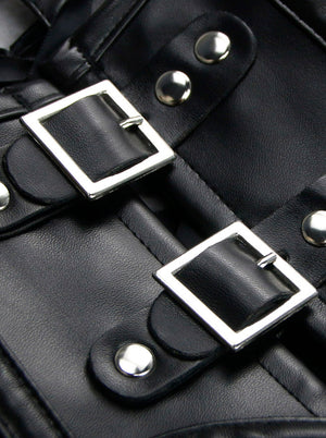 Naisten vartalotakit Gothic vaatteet-tarvikkeet Musta Steampunk olkapäät - kaulaosa yksityiskohta