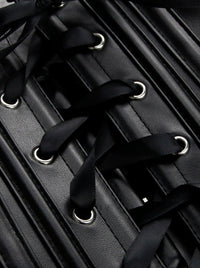 Steampunk Armor Shoulder Burlesque Gothic Punk Rock Leather Medieval Jacket Shrugs Detail View