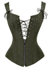Renaissance Vintage Lace Up Bustier Corset Top Main Image