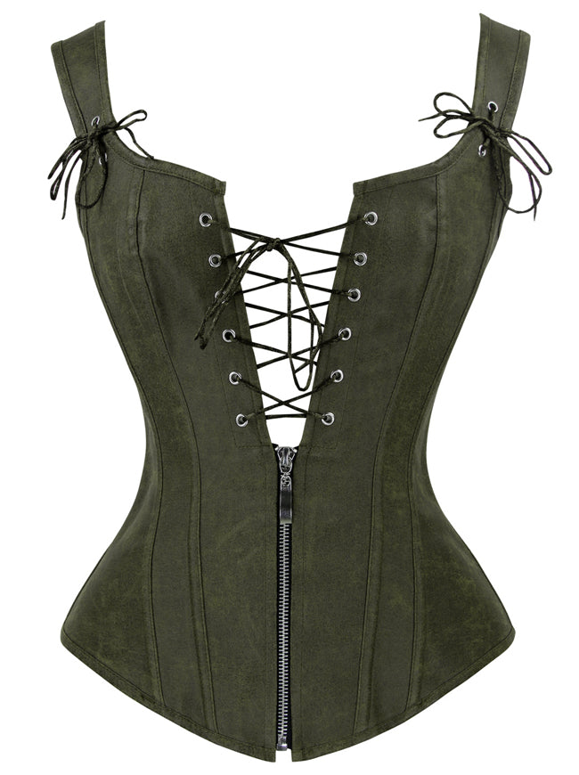 Renæssance Vintage Snøre Bustier Corset Top Hovedbillede