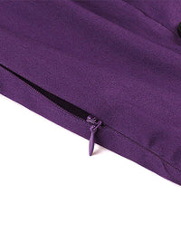 Purple Cocktail Party Dress Detail View