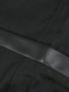 Men's Steampunk Victorian Faux Leather Clasp Closure Patchwork Waistcoat Vest Detail View