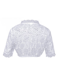 Short Sleeves Dirndl Blouse Top Party Tops for Women Side View