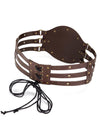 Vintage Norse Faux Leather Wide Belt Side View
