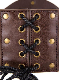 Viking Leather Belt for Men Detail View