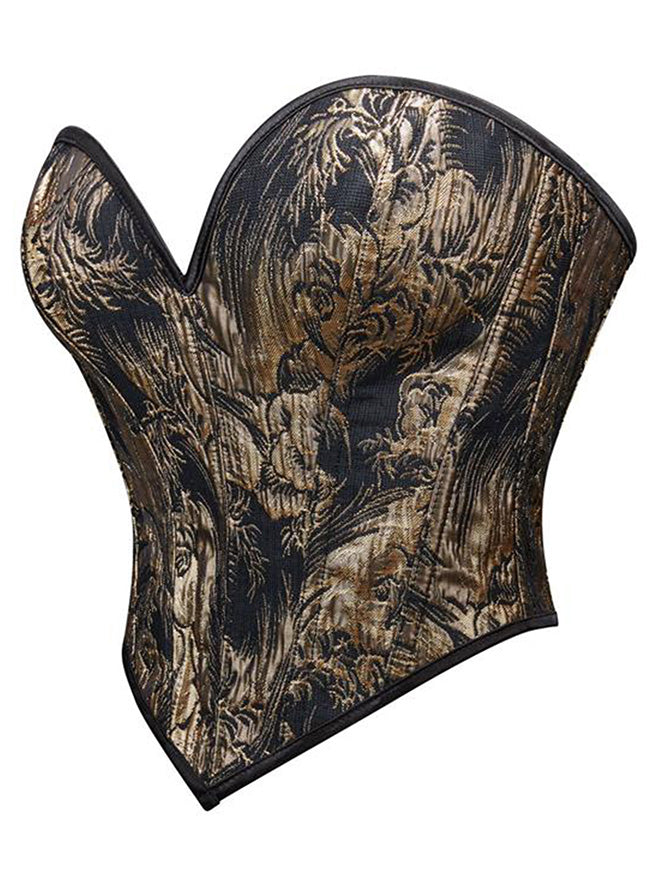 Women Renaissance Short Corset Top Back View