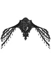 Charmian Women's Steampunk Victorian Chain Shoulder Wrap Cape Collar Choker Black Main Image