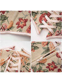 Renaissance Waist Cincher Corset Half Corset Detail View