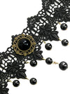 Retro Renaissance Rhinestone and Alloy Choker Necklaces Corset Accessories