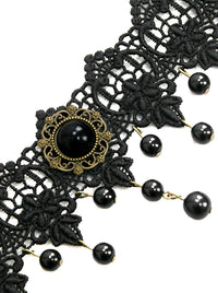 Retro Renaissance Rhinestone and Alloy Choker Necklaces Corset Accessories