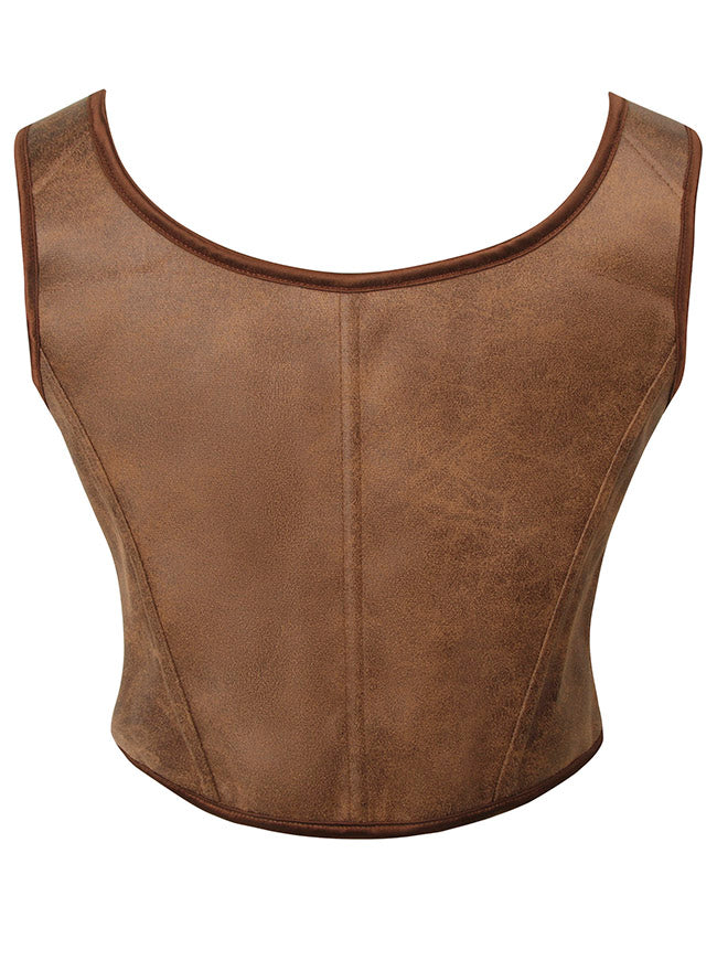 Renaissance Lace Up Corset Top Back View