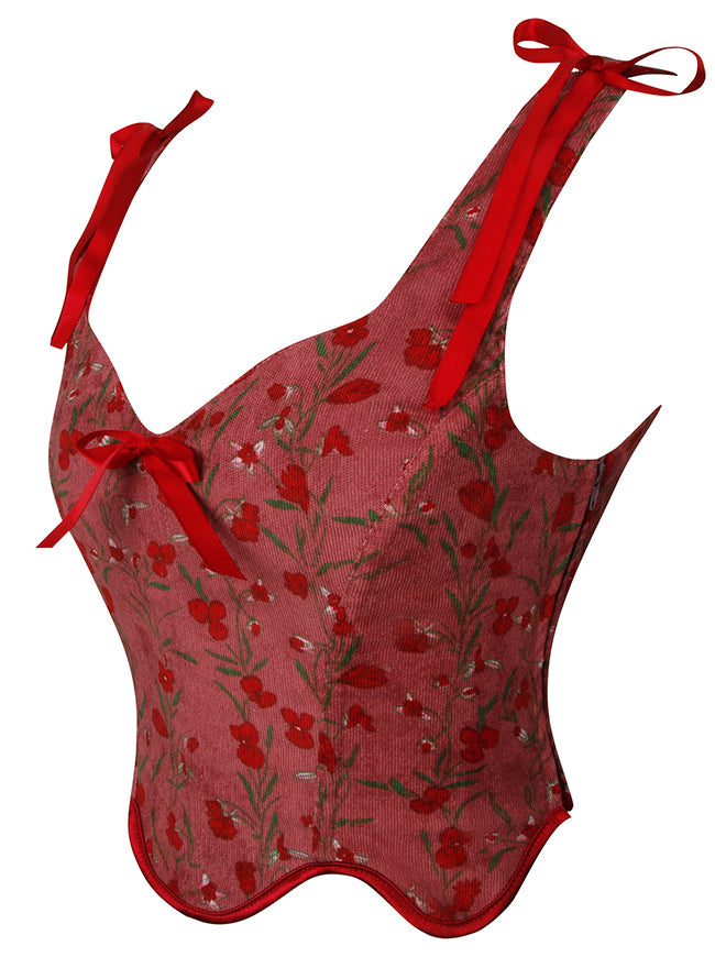 Women Vintage Floral Camisole Back View