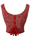 Embroidery Pattern Tight Vest Detail View
