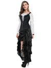 Plus Size Punk Gothic Party Gypsy Showgirl Fashion Cosplay High Low Cheap Skirt Detail View