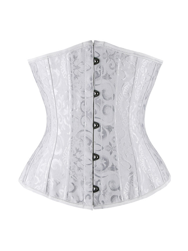 26 Steel Boned Brocade Underbust Waist Training Corset Main Image
