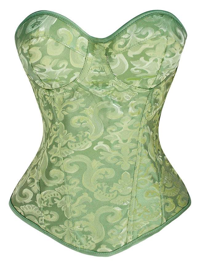 Renaissance Elegant Floral Boned Strapless Bustier Corset Main Image