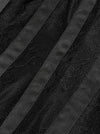 Retro Girl Black Punk Spiral Steel Boned Waist Training Corset Bustier Detail View-2