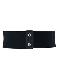 Gothic Victorian Faux Leather Rivet Accents Steampunk Accessories Belt Back View