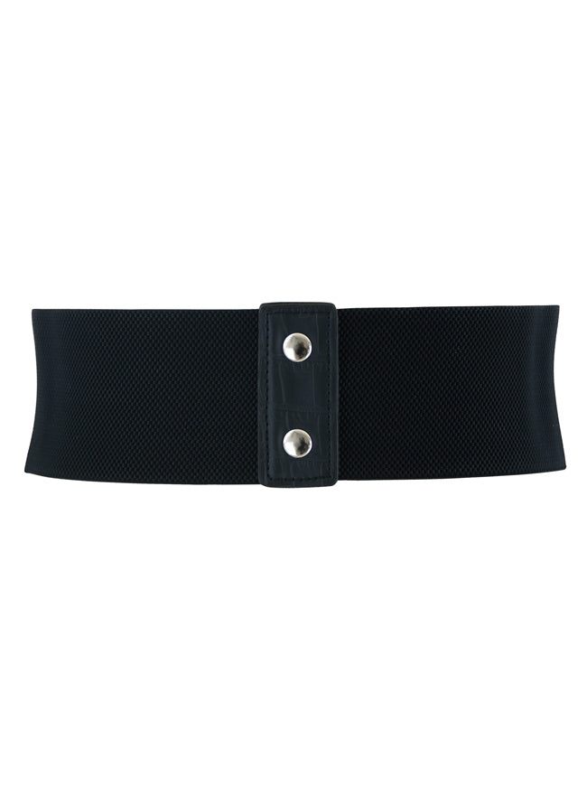 Gothic Victorian Faux Leather Rivet Accents Steampunk Accessories Belt Back View