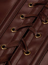 Steampunk Vintage PU Leather Punk Pirate Costume Accessories Shoulder Shrug Armor Detail View