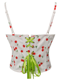 Party Lace Up Corset with Straps Detail View