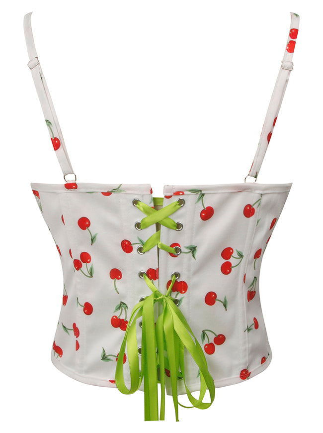 Party Lace Up Corset with Straps Detail View