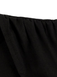 Damen Schwarz Günstige Cocktail Karierte Kleider Detailansicht