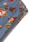 Floral High Waisted Plus Size Corset Dress Detail View