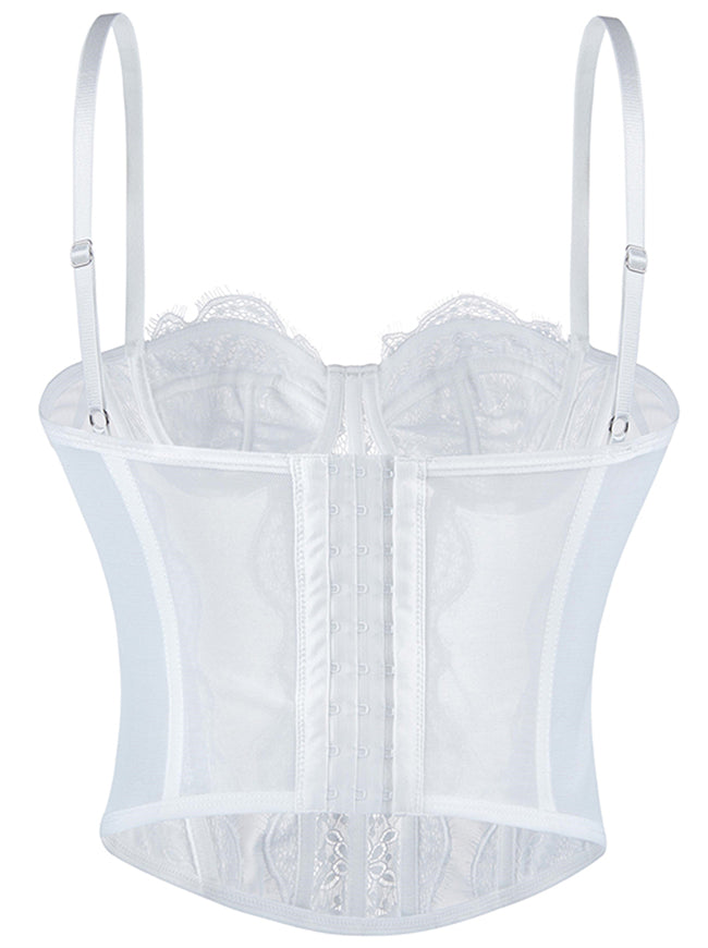 Mesh Corset Lingerie Date Night Tops for Women Detail View