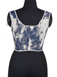 Women Unique Suspender Corset Back View